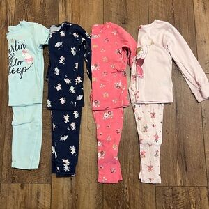Carter’s Toddler Girl Pajama Sets Bundle, 3T